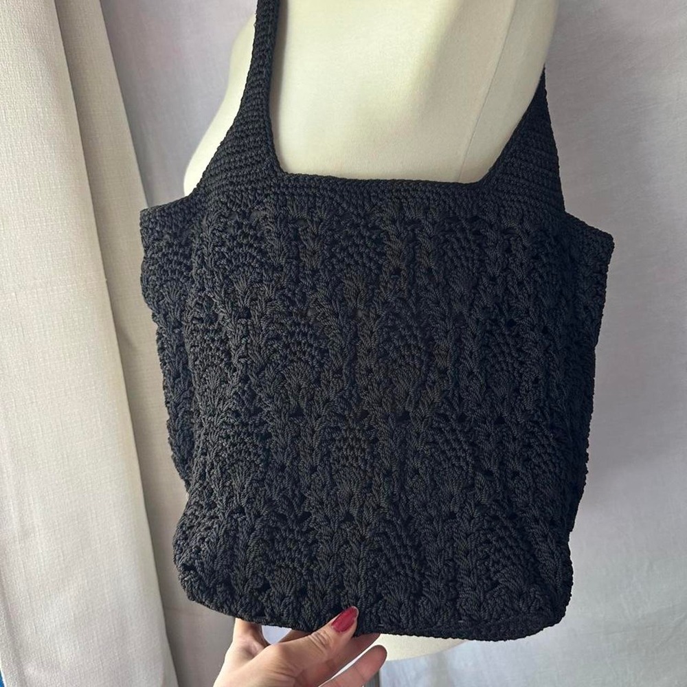 The Sak, braided, black, shoulder bag